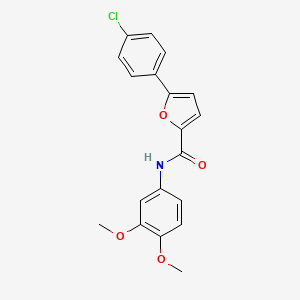 molecular formula C19H16ClNO4 B3739749 5-(4-chlorophenyl)-N-(3,4-dimethoxyphenyl)-2-furamide 