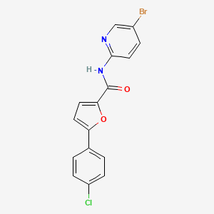 molecular formula C16H10BrClN2O2 B3739783 N-(5-bromo-2-pyridinyl)-5-(4-chlorophenyl)-2-furamide 