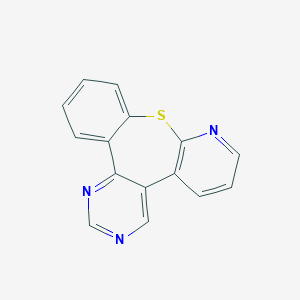 molecular formula C15H9N3S B373980 Pyrido[2',3':2,3][1]benzothiepino[5,4-d]pyrimidine 