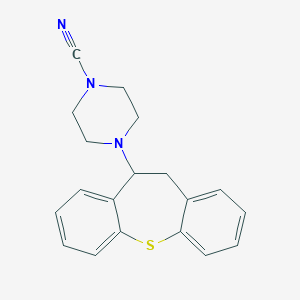 molecular formula C19H19N3S B373982 1-Cyano-4-(10,11-dihydrodibenzo[b,f]thiepin-10-yl)piperazine 