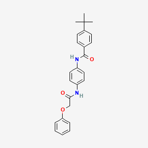 molecular formula C25H26N2O3 B3739881 4-tert-butyl-N-{4-[(phenoxyacetyl)amino]phenyl}benzamide 