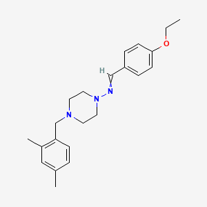 molecular formula C22H29N3O B3739891 4-(2,4-dimethylbenzyl)-N-(4-ethoxybenzylidene)-1-piperazinamine 