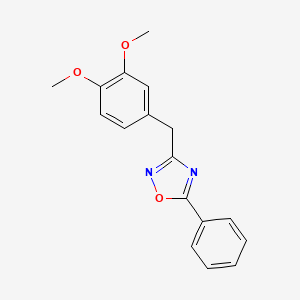 molecular formula C17H16N2O3 B3739910 3-(3,4-dimethoxybenzyl)-5-phenyl-1,2,4-oxadiazole 