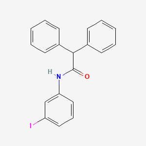 molecular formula C20H16INO B3739929 N-(3-iodophenyl)-2,2-diphenylacetamide 