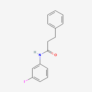 molecular formula C15H14INO B3739936 N-(3-iodophenyl)-3-phenylpropanamide CAS No. 6160-07-2