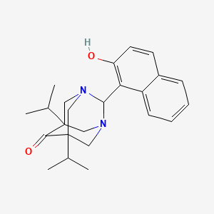 molecular formula C24H30N2O2 B3739949 2-(2-hydroxy-1-naphthyl)-5,7-diisopropyl-1,3-diazatricyclo[3.3.1.1~3,7~]decan-6-one 