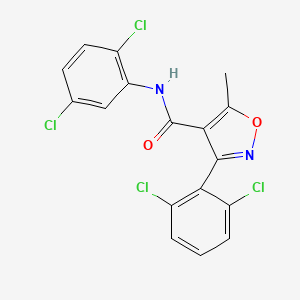 molecular formula C17H10Cl4N2O2 B3739977 N-(2,5-dichlorophenyl)-3-(2,6-dichlorophenyl)-5-methyl-4-isoxazolecarboxamide 