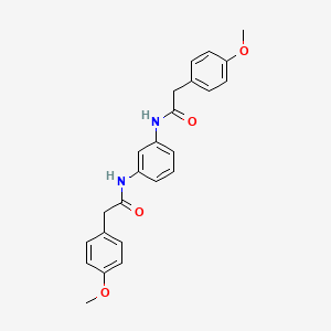 molecular formula C24H24N2O4 B3740106 N,N'-1,3-phenylenebis[2-(4-methoxyphenyl)acetamide] 