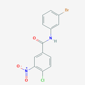 molecular formula C13H8BrClN2O3 B3740135 N-(3-bromophenyl)-4-chloro-3-nitrobenzamide 