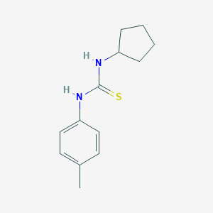 molecular formula C13H18N2S B374014 1-Cyclopentyl-3-(4-methylphenyl)thiourea 
