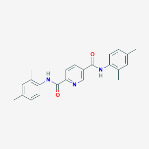 molecular formula C23H23N3O2 B3740142 N,N'-bis(2,4-dimethylphenyl)-2,5-pyridinedicarboxamide 