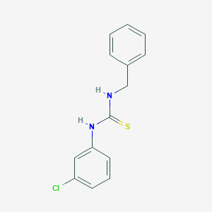 molecular formula C14H13ClN2S B374015 1-(3-Chlorophenyl)-3-(phenylmethyl)thiourea 