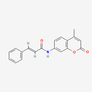 N-(4-methyl-2-oxo-2H-chromen-7-yl)-3-phenylacrylamide