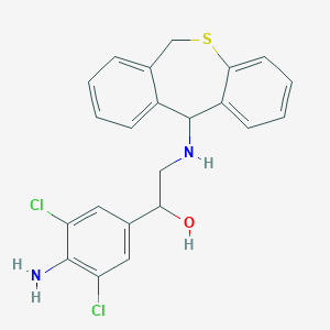 molecular formula C22H20Cl2N2OS B374019 1-(4-Amino-3,5-dichlorophenyl)-2-(6,11-dihydrodibenzo[b,e]thiepin-11-ylamino)ethanol 