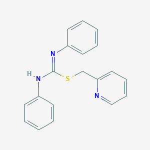 2-pyridinylmethyl N,N'-diphenylimidothiocarbamate