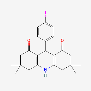 molecular formula C23H26INO2 B3740216 9-(4-iodophenyl)-3,3,6,6-tetramethyl-3,4,6,7,9,10-hexahydro-1,8(2H,5H)-acridinedione 
