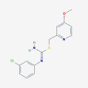 molecular formula C14H14ClN3OS B374025 (4-methoxy-2-pyridinyl)methyl N-(3-chlorophenyl)imidothiocarbamate 