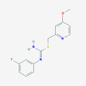 (4-methoxy-2-pyridinyl)methyl N-(3-fluorophenyl)imidothiocarbamate