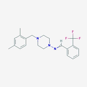 molecular formula C21H24F3N3 B3740271 4-(2,4-dimethylbenzyl)-N-[2-(trifluoromethyl)benzylidene]-1-piperazinamine 