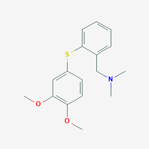 molecular formula C17H21NO2S B374030 {2-[(3,4-dimethoxyphenyl)sulfanyl]phenyl}-N,N-dimethylmethanamine 