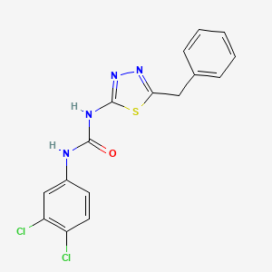 molecular formula C16H12Cl2N4OS B3740303 N-(5-benzyl-1,3,4-thiadiazol-2-yl)-N'-(3,4-dichlorophenyl)urea 