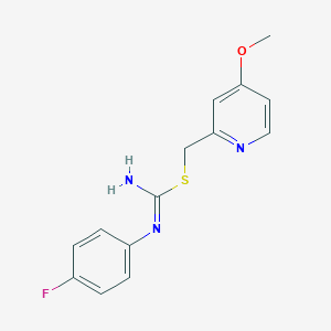 (4-methoxy-2-pyridinyl)methyl N-(4-fluorophenyl)imidothiocarbamate