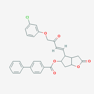 [4-[(E)-4-(3-chlorophenoxy)-3-oxobut-1-enyl]-2-oxo-3,3a,4,5,6,6a-hexahydrocyclopenta[b]furan-5-yl] 4-phenylbenzoate