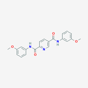 molecular formula C21H19N3O4 B3740337 N,N'-bis(3-methoxyphenyl)-2,5-pyridinedicarboxamide 