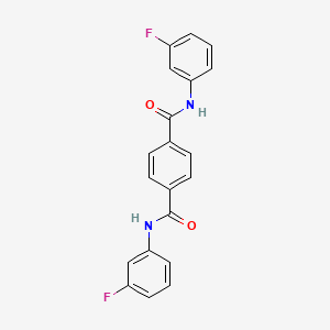 molecular formula C20H14F2N2O2 B3740343 N,N'-bis(3-fluorophenyl)terephthalamide 