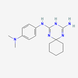 molecular formula C16H24N6 B3740363 N-[4-(dimethylamino)phenyl]-1,3,5-triazaspiro[5.5]undeca-1,4-diene-2,4-diamine 
