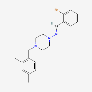 molecular formula C20H24BrN3 B3740404 N-(2-bromobenzylidene)-4-(2,4-dimethylbenzyl)-1-piperazinamine 