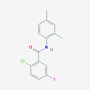 molecular formula C15H13ClINO B3740436 2-chloro-N-(2,4-dimethylphenyl)-5-iodobenzamide 