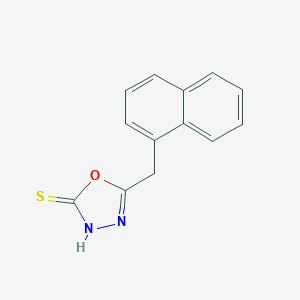 molecular formula C13H10N2OS B374045 5-(Naphthylmethyl)-1,3,4-oxadiazole-2-thiol 