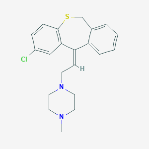 molecular formula C21H23ClN2S B374048 1-[2-(2-chlorodibenzo[b,e]thiepin-11(6H)-ylidene)ethyl]-4-methylpiperazine 