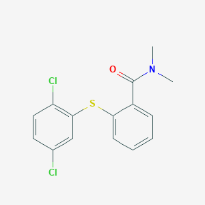 molecular formula C15H13Cl2NOS B374053 2-[(2,5-dichlorophenyl)sulfanyl]-N,N-dimethylbenzamide 