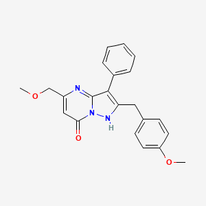 2-(4-methoxybenzyl)-5-(methoxymethyl)-3-phenylpyrazolo[1,5-a]pyrimidin-7(4H)-one