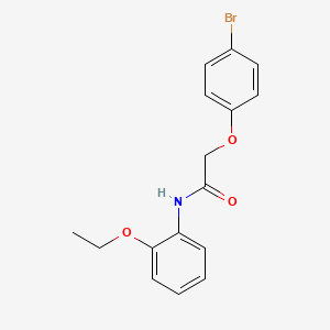 molecular formula C16H16BrNO3 B3740539 2-(4-bromophenoxy)-N-(2-ethoxyphenyl)acetamide 
