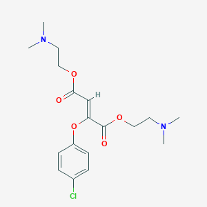 Bis[2-(dimethylamino)ethyl] 2-(4-chlorophenoxy)-2-butenedioate