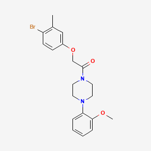 molecular formula C20H23BrN2O3 B3740566 1-[(4-bromo-3-methylphenoxy)acetyl]-4-(2-methoxyphenyl)piperazine 