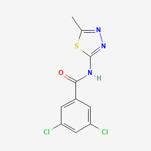 molecular formula C10H7Cl2N3OS B3740601 3,5-dichloro-N-(5-methyl-1,3,4-thiadiazol-2-yl)benzamide 