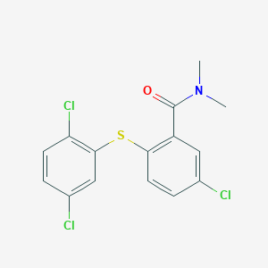 5-chloro-2-[(2,5-dichlorophenyl)sulfanyl]-N,N-dimethylbenzamide