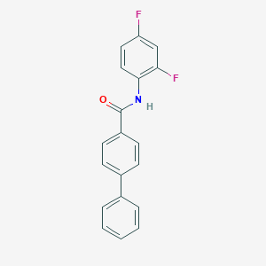 molecular formula C19H13F2NO B374063 N-(2,4-difluorophenyl)-4-phenylbenzamide CAS No. 313261-51-7