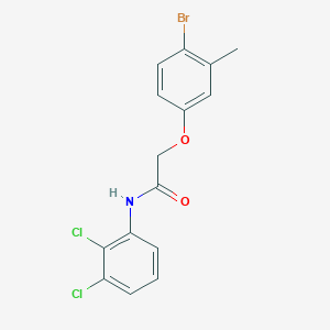 molecular formula C15H12BrCl2NO2 B3740653 2-(4-bromo-3-methylphenoxy)-N-(2,3-dichlorophenyl)acetamide 