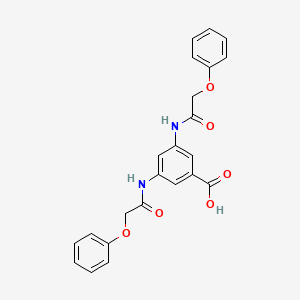3,5-bis[(phenoxyacetyl)amino]benzoic acid