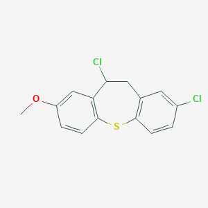 molecular formula C15H12Cl2OS B374068 2,10-Dichloro-8-methoxy-10,11-dihydrodibenzo[b,f]thiepine 