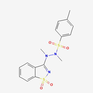 N'-(1,1-dioxido-1,2-benzisothiazol-3-yl)-N,N',4-trimethylbenzenesulfonohydrazide