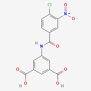 molecular formula C15H9ClN2O7 B3740706 5-[(4-chloro-3-nitrobenzoyl)amino]isophthalic acid 