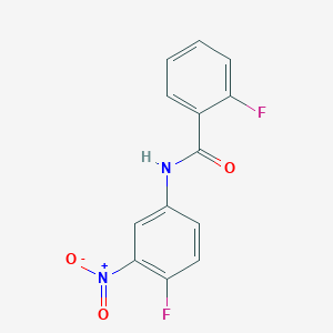 molecular formula C13H8F2N2O3 B374072 2-fluoro-N-(4-fluoro-3-nitrophenyl)benzamide CAS No. 349129-37-9