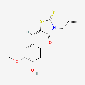 3-allyl-5-(4-hydroxy-3-methoxybenzylidene)-2-thioxo-1,3-thiazolidin-4-one