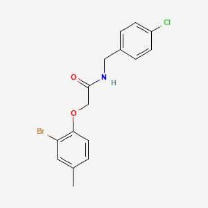 2-(2-bromo-4-methylphenoxy)-N-(4-chlorobenzyl)acetamide